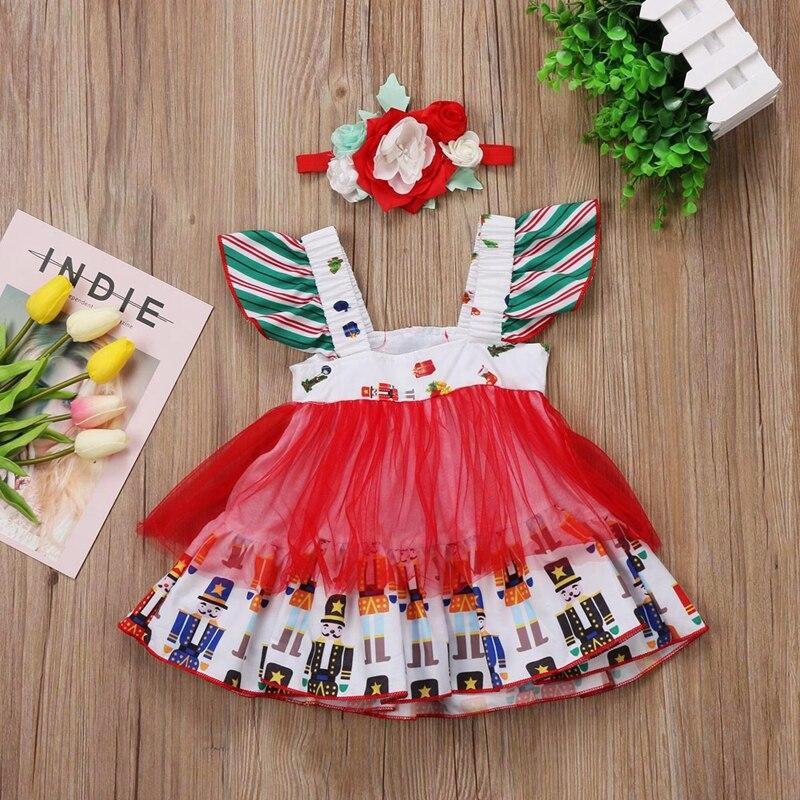 Cute Floral Girls Dresses Baby Toddler Girl Dress Flower Princess Party Tulle Baby Pirncess Dresses+Headbands - ebowsos