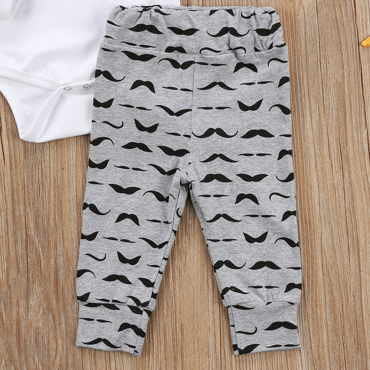 Cute Gentleman Baby Boys Long Sleeve Jumpsuit Bodysuit Pants Trousers Clothes Outfits 0-18M 3PCS Set - ebowsos