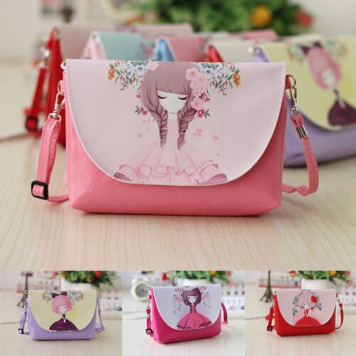 Cute Girls Cat Tote Handbag Shoulder Messenger Bags Crossbody Wallet Fashion - ebowsos