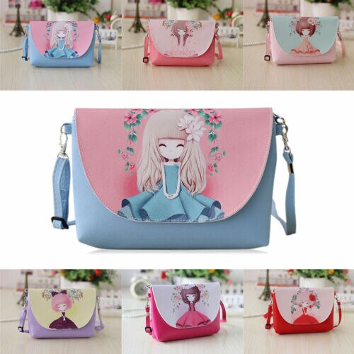 Cute Girls Cat Tote Handbag Shoulder Messenger Bags Crossbody Wallet Fashion - ebowsos