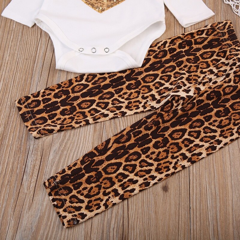 Cute Infant Newborn Baby Girl Romper+Pants Jumpsuit Bodysuit Clothes Outfit Set 0-24M - ebowsos