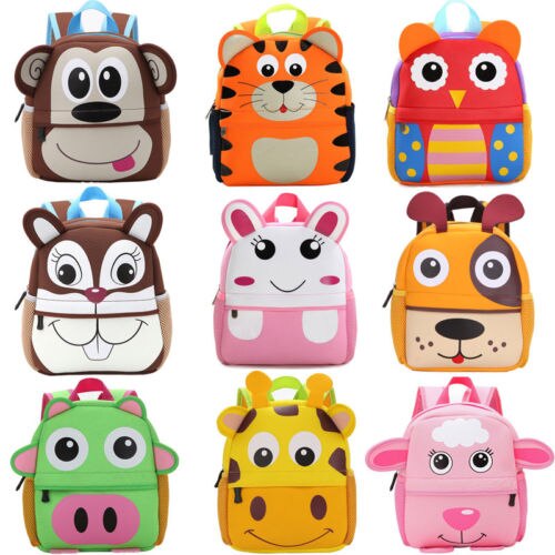 Cute Kid Toddler School Bags Backpack Kindergarten Schoolbag 3D Cartoon Animal Bag - ebowsos