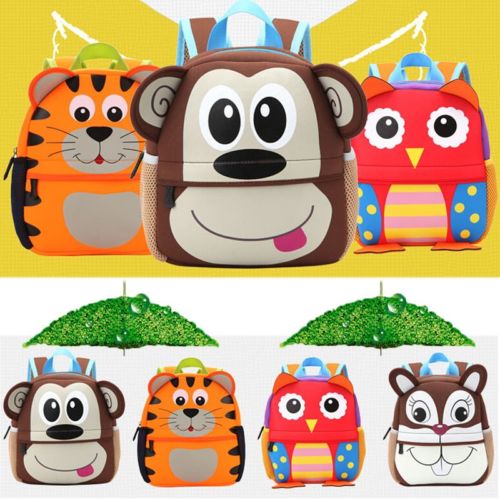 Cute Kid Toddler School Bags Backpack Kindergarten Schoolbag 3D Cartoon Animal Bag - ebowsos