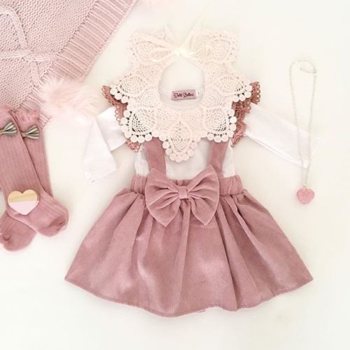 Cute Kids Girl Princess Clothes Autumn Toddler Baby Girl Long Sleeve Cape Collar Ruffles Bow Tops Bib Tutu Skirt 1-6Y - ebowsos