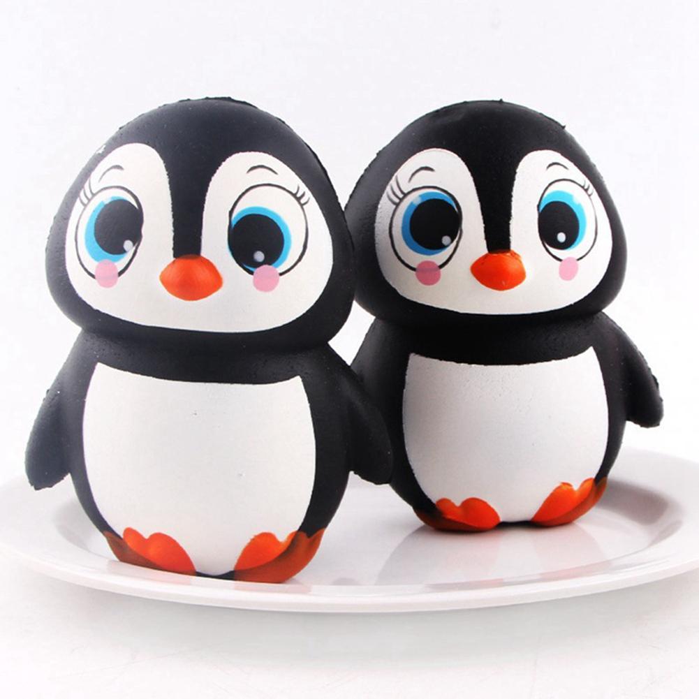 Cute Mochi Squeeze Penguins Toy Squeeze Slow Rising Healing Stress Fun Kids Toy Kawaii kids Adult Toy Anti-Stress Decoration-ebowsos