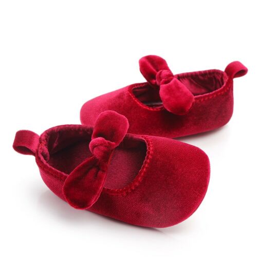 Cute Newborn Baby Girl Gold Velvet Toddler First Walkers Kid Shoes+Hairband Baby Girl Birthday Party Shoes - ebowsos