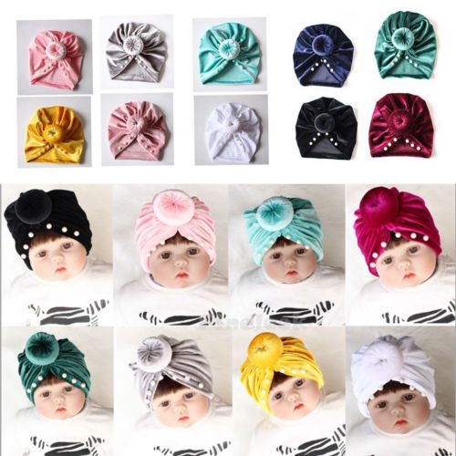 Cute Newborn Baby Infant Girl Toddler Comfy Bowknot Hospital Cap Beanie Hat - ebowsos