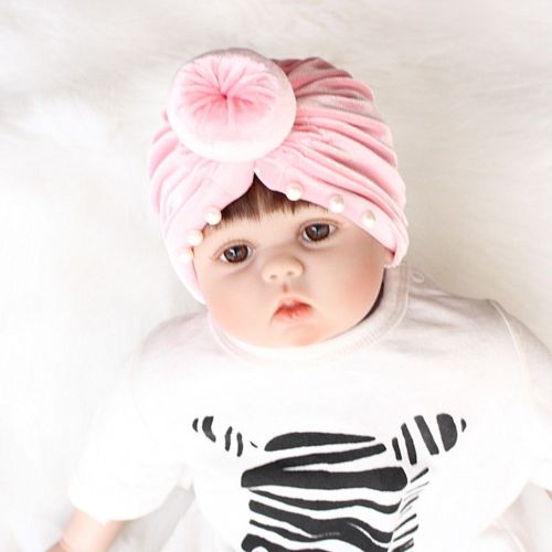 Cute Newborn Baby Infant Girl Toddler Comfy Bowknot Hospital Cap Beanie Hat - ebowsos