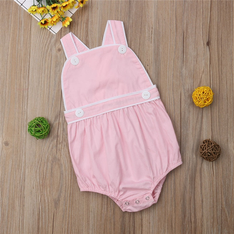 Cute Newborn Infant Baby Kids Girl Boy Romper Sleeveless Jumpsuit Clothes Outfit - ebowsos