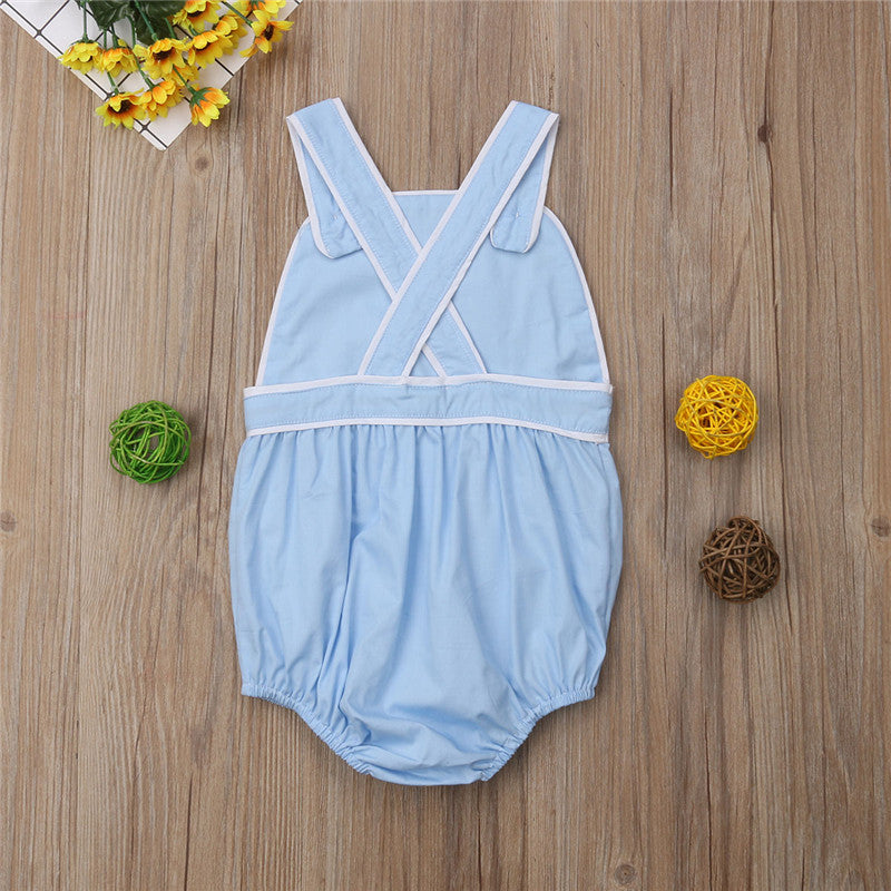 Cute Newborn Infant Baby Kids Girl Boy Romper Sleeveless Jumpsuit Clothes Outfit - ebowsos