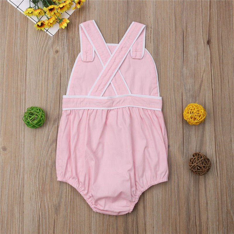 Cute Newborn Infant Baby Kids Girl Boy Romper Sleeveless Jumpsuit Clothes Outfit - ebowsos