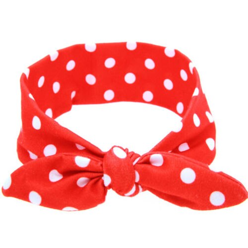 Cute Newborn Kids Baby Girls Bowknot Headband Hairband Headwear Turban Knot - ebowsos