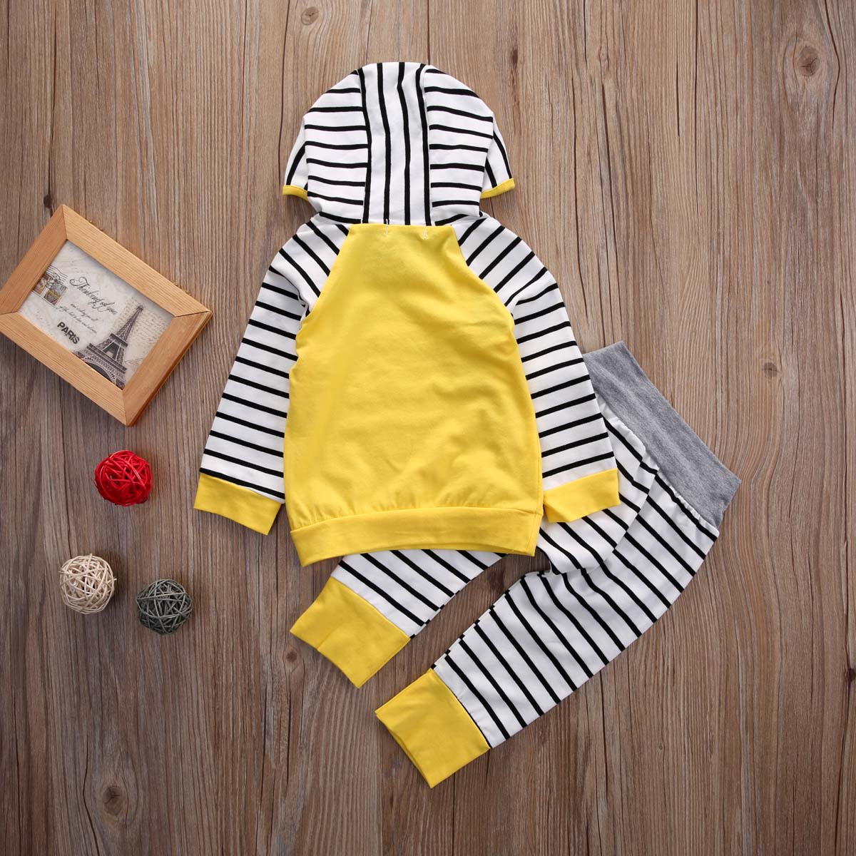 Cute Newborn Toddler Kids Baby Boys Girls Outfits Clothes T-shirt Tops+Pants 2PCS Set - ebowsos