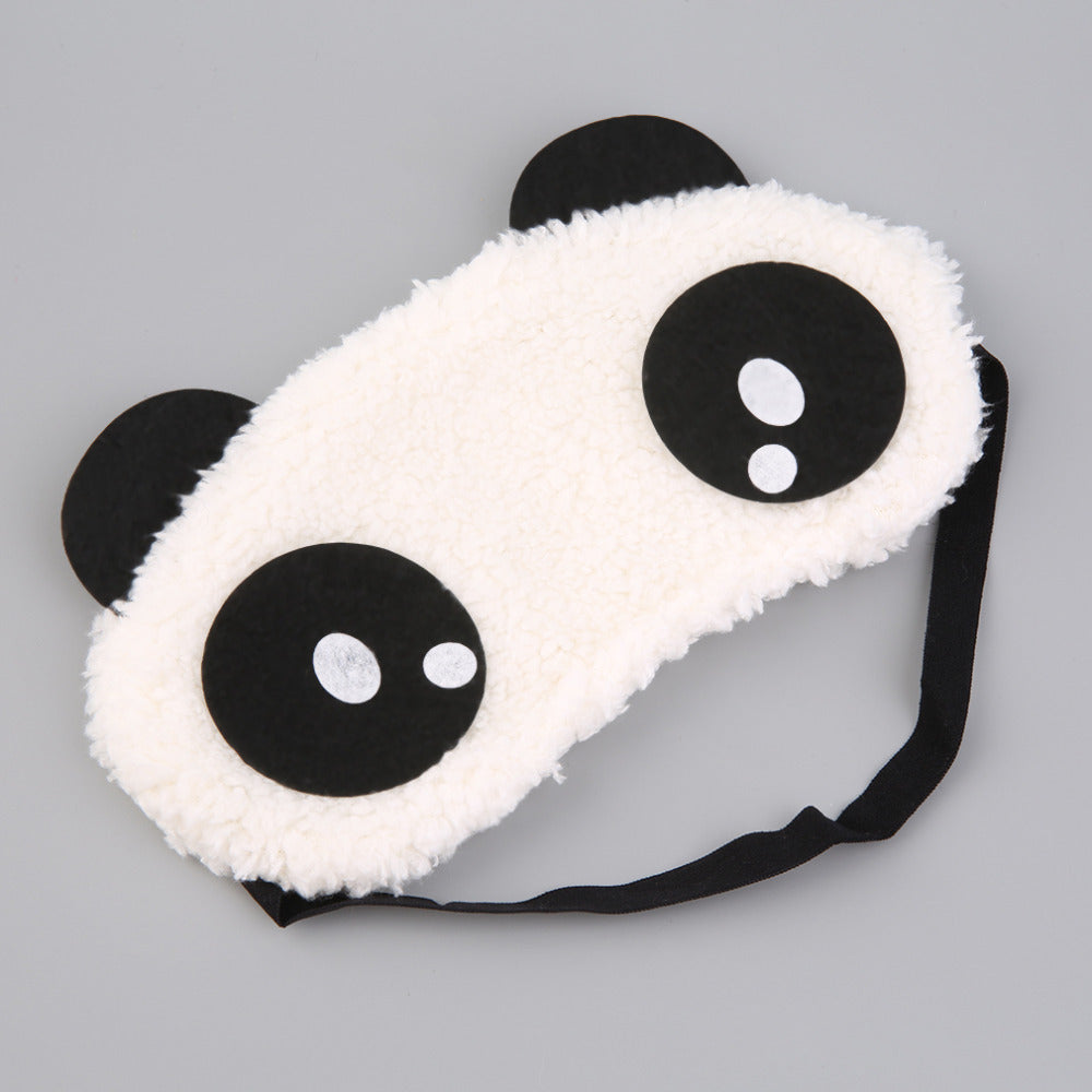 Cute Panda Sleeping Face Eye Mask Blindfold Eyeshade Traveling Sleep Eye Aid Drop Shipping Wholesale - ebowsos