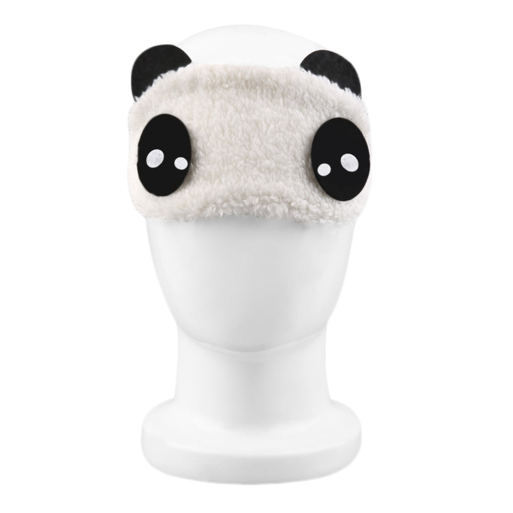 Cute Panda Sleeping Face Eye Mask Blindfold Eyeshade Traveling Sleep Eye Aid Drop Shipping Wholesale - ebowsos