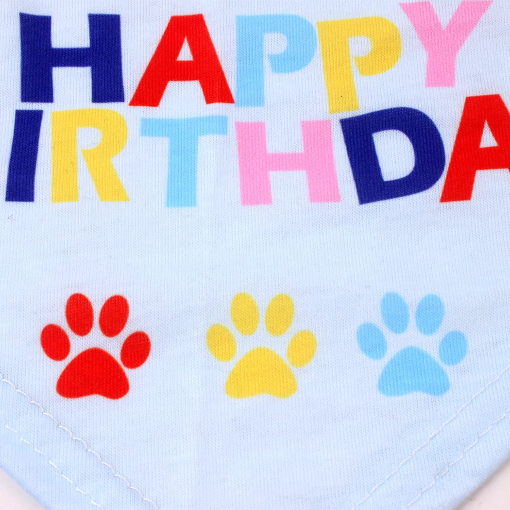 Cute Pet Birthday Party Dress Hat Saliva Towel Set Fashion Adjustable Pet Bandana Cone Hat Costume For Birthday Dropshipping-ebowsos