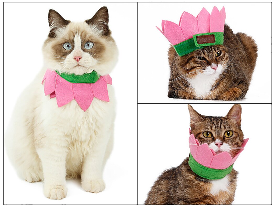 Cute Pet Costume Collar Pet Jewelry Wreath Collar Cat Puppy Dog Cute Decorative Headband Cute Neck Scarf Toy-ebowsos