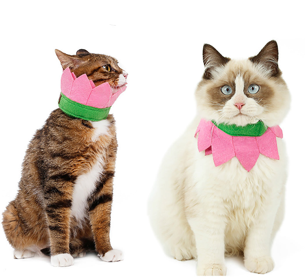 Cute Pet Costume Collar Pet Jewelry Wreath Collar Cat Puppy Dog Cute Decorative Headband Cute Neck Scarf Toy-ebowsos