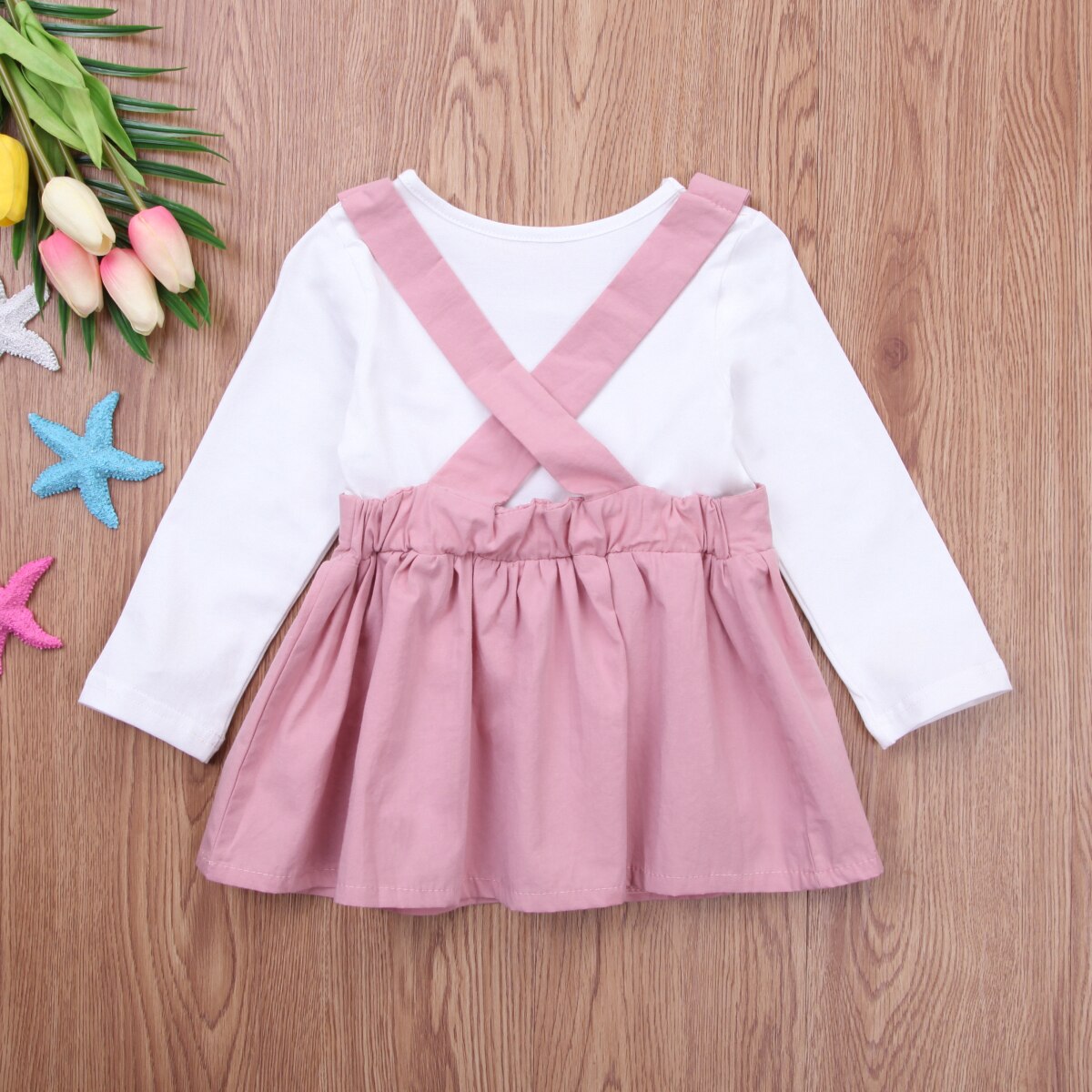 Cute Rabbit Kids Dresses For Girls Spring Infant Baby Girl Party Casual Long Sleeve Cotton Dress Overall Tutu Dresses Winter - ebowsos