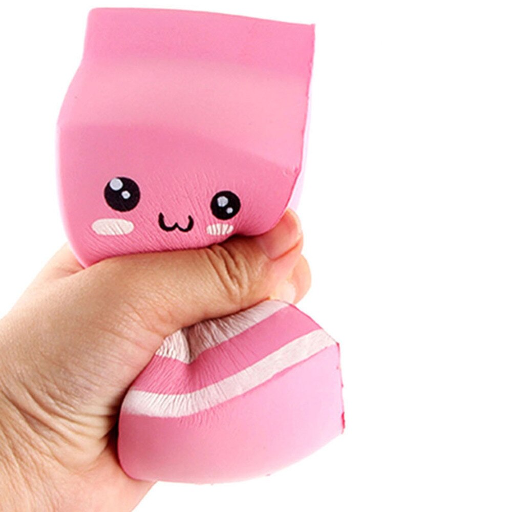 Cute Squeeze Charms Milk Box Bag Soft Toy Slow Rising for Children Adults Relieves Stress Anxiety Cabinet Decor Squeeze Toys-ebowsos