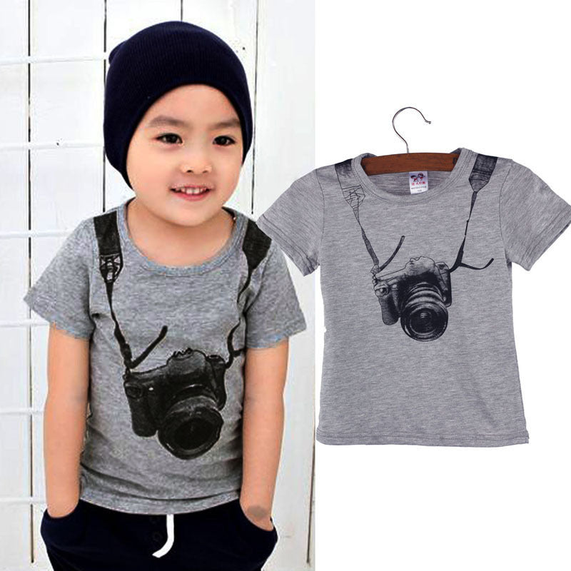 Cute Summer Children Clothing Newborn Infant T-shirt Kids Baby Boy Clothes Tops Tank Vest Blouse - ebowsos