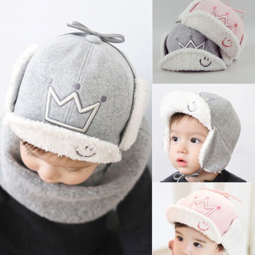 Cute Toddler Kids Girl&Boy Baby Infant Winter Warm Crochet Knit Hat Beanie Cap - ebowsos