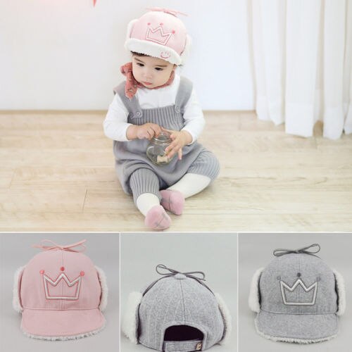 Cute Toddler Kids Girl&Boy Baby Infant Winter Warm Crochet Knit Hat Beanie Cap - ebowsos