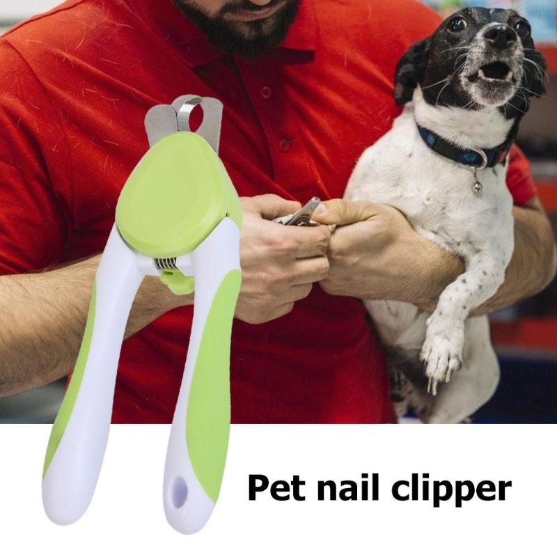 Cutter Claw Pet Nail Scissor Toe Clipper Pet Dog Cat Ergonomic Insurance Button Design Paw Grooming Tool Trimmer 18*6cm - ebowsos