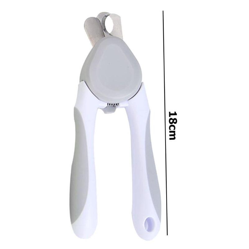 Cutter Claw Pet Nail Scissor Toe Clipper Pet Dog Cat Ergonomic Insurance Button Design Paw Grooming Tool Trimmer 18*6cm - ebowsos