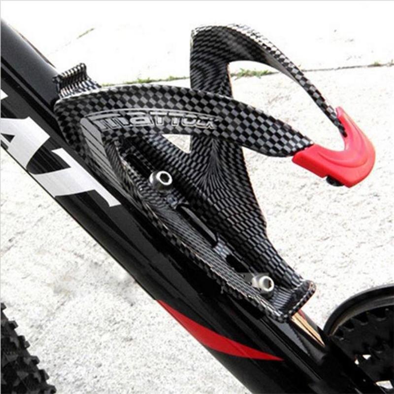 Cycle Water Bottle Holder Bicycle Bike V Shape Water Bottle Holder Carbon Fiber Cycling Drink Water Bottle Holder Rack Cage-ebowsos