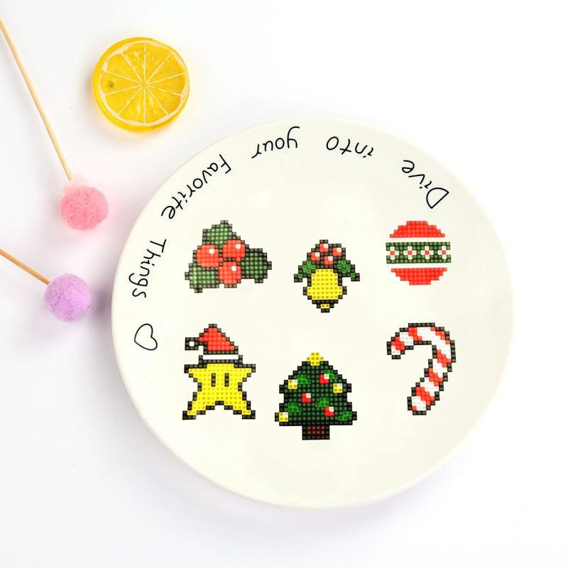 DIY Christmas Kids Round Diamond Stickers Full Drill Diamond Painting Kits - ebowsos