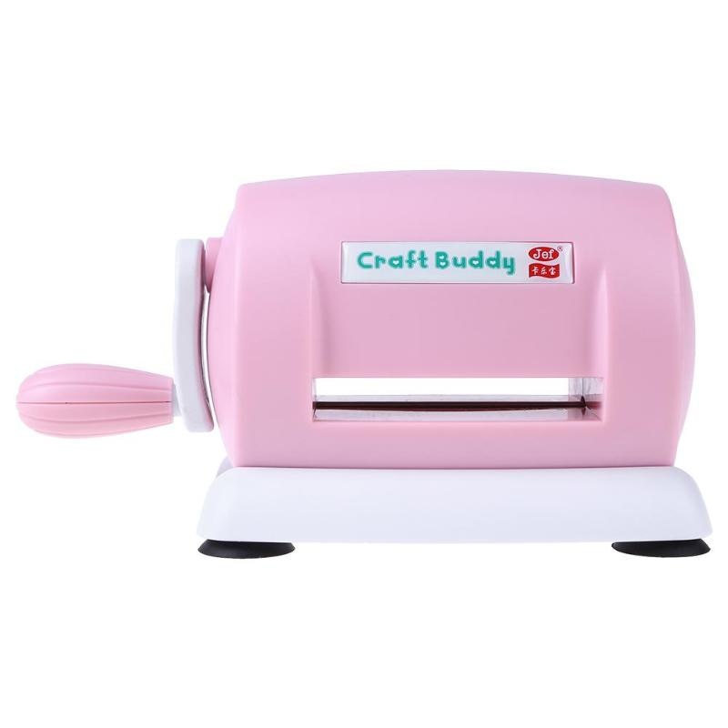 DIY Dies Cutting Embossing Machine Scrapbooking Dies Cutter Paper Card Die-Cut Machine Home Embossing Dies Tool Pink Purple - ebowsos