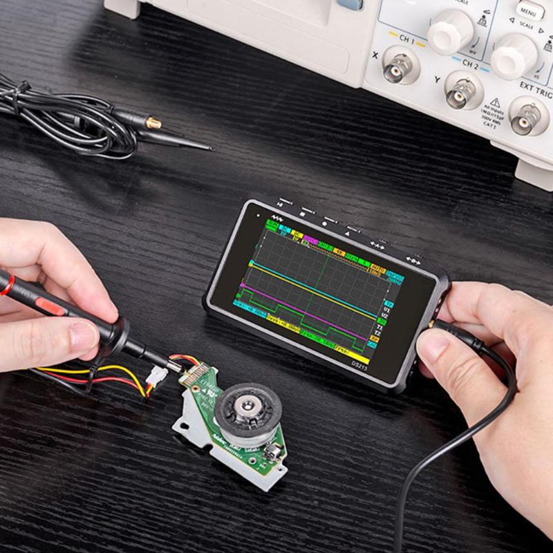 DS213 MINI DSO 4 Channel 100MS/S DSO213 Nano Quad Digital Oscilloscope Kit for General-purpose Electronic Engineering Task - ebowsos