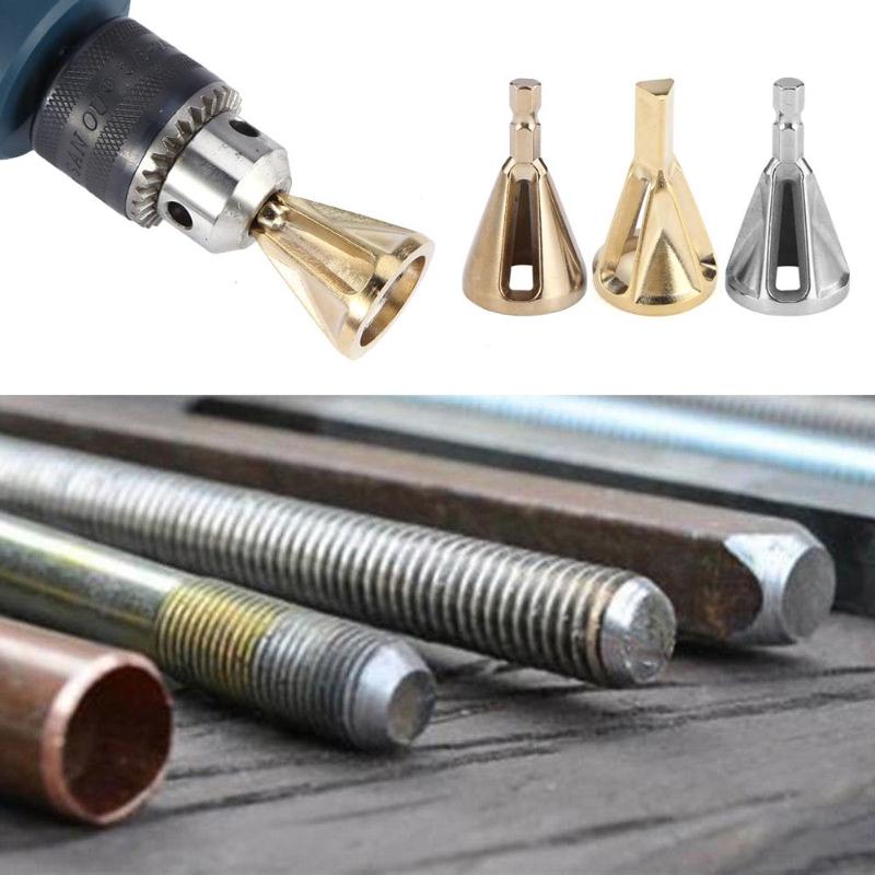 Deburring External Chamfer Tool Stainless Steel Metal Remove Burr Tools Drill Bit for Wood Metal Quick Change Metalworking Tools - ebowsos