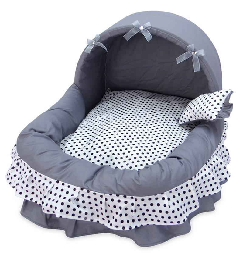 Dog Bed Lace Princess Pet Dog House Crate Cat Puppy House Dream Nest Pet Kennel Sofa Dog Nest Soft Pet Supplies-ebowsos