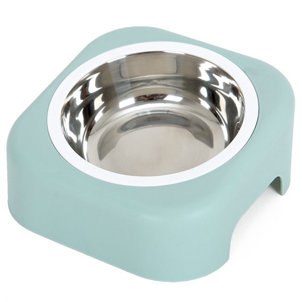 Dog Bowl Travel Pet Dry Food Bowls For Cats Dogs Pink Dog Bowls Outdoor Drinking Water Pet Dog Stainless Steel Cat Food Dish-ebowsos