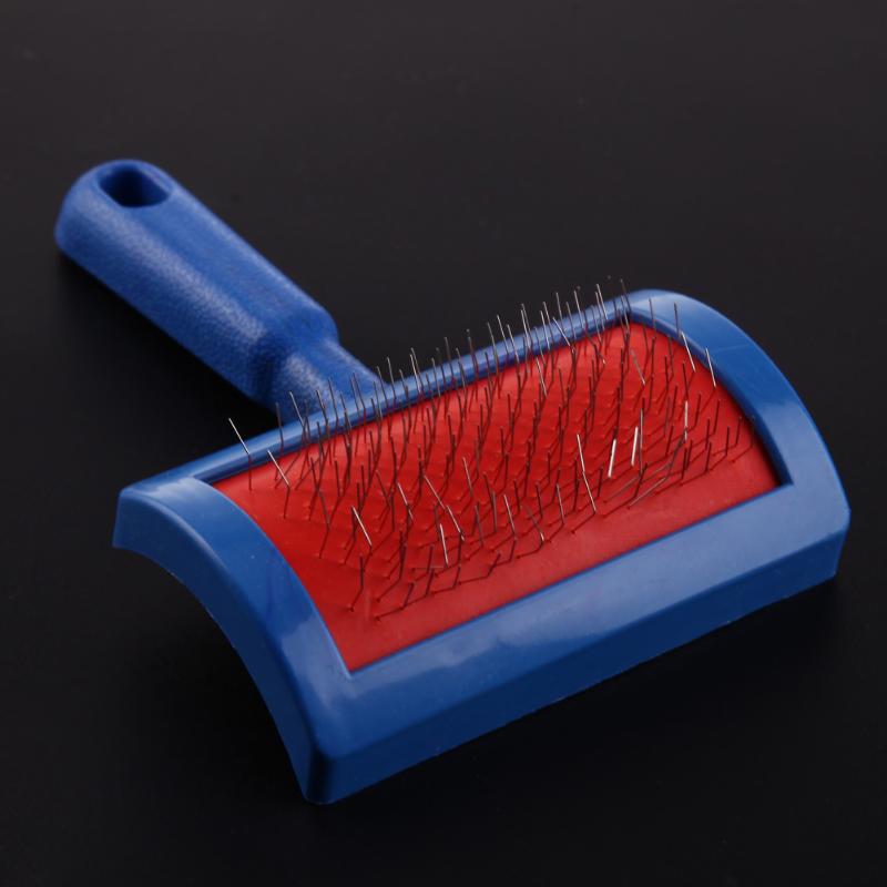 Dog Brush Pet Dog Comb Long Hair Brush Plastic Handle Puppy Cat Dog Massage Bath Brush Multifunction Pet Grooming Tools - ebowsos