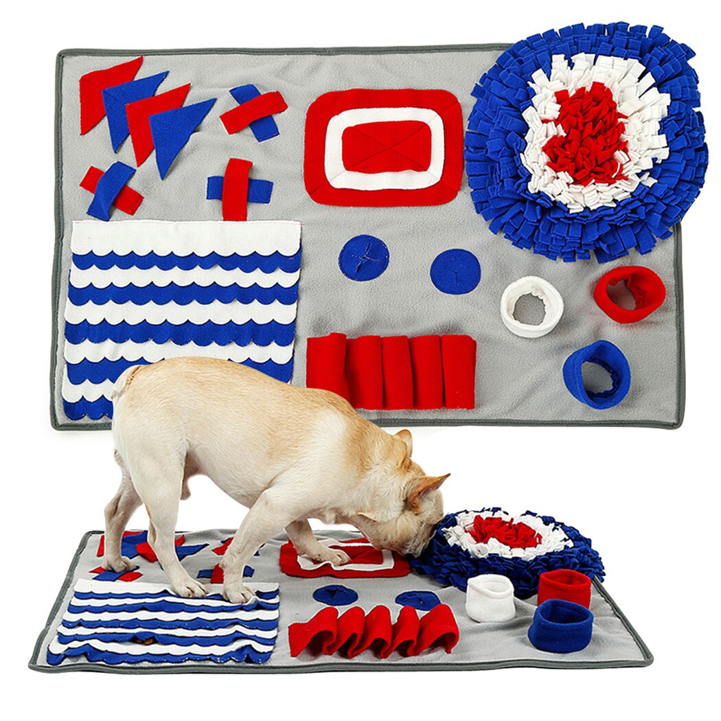 Dog Snuffle Mat Machine Washable Slow Feeding Dogs Cat Food Mats Relieve Stress Pet Activity Training Blanket Big-ebowsos