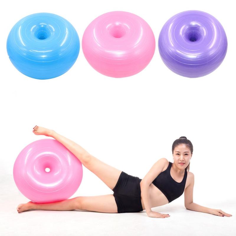 Donut Trainer Yoga Ball Exercise Stable Yoga Ball Fitness Equipment for Office Professional and Durable Thick Design Safe-ebowsos