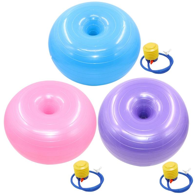 Donut Trainer Yoga Ball Exercise Stable Yoga Ball Fitness Equipment for Office Professional and Durable Thick Design Safe-ebowsos