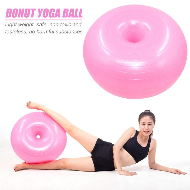 Donut Trainer Yoga Ball Exercise Stable Yoga Ball Fitness Equipment for Office Professional and Durable Thick Design Safe-ebowsos