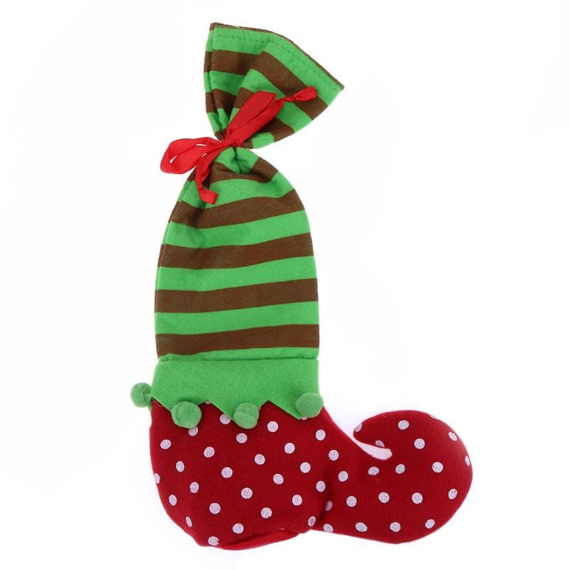 Dot Elf Christmas Gift Cloth Decorations Candy Bag - ebowsos