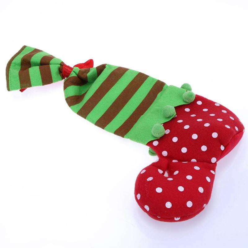 Dot Elf Christmas Gift Cloth Decorations Candy Bag - ebowsos