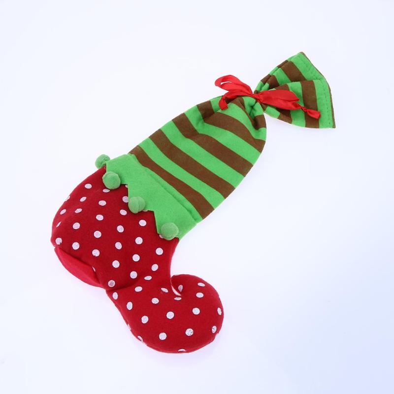 Dot Elf Christmas Gift Cloth Decorations Candy Bag - ebowsos