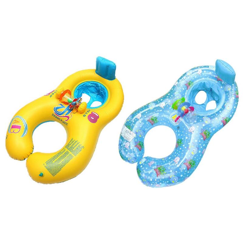 Double Circle Swimming Ring Baby Swim Trainer Kids Summer Beach Accessories Children Swimming Rings Circle Float-ebowsos