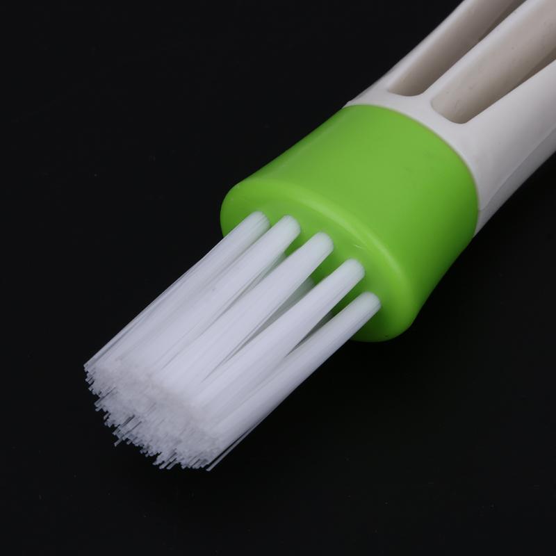 Double Ended Car Cleaning Brush Car Air Vent Slit Cleaner Cleaning Brushes Household Cleaning Tool Brush Dusting Blinds Keyboard - ebowsos