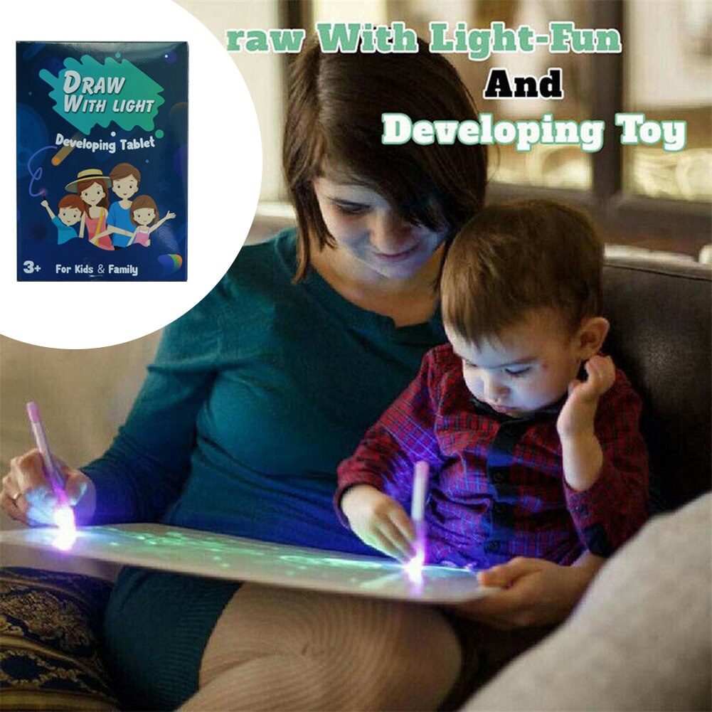 Draw With Light Fun And Developing Drawing Board Kids Educational Gift Toy-ebowsos