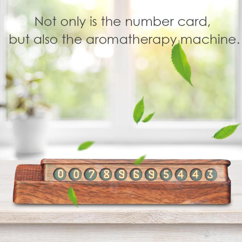 Drawer Style Aromatherapy Phone Number Car Temporary Parking Card Plate Auto Telephone Number Switch Car Decal New Arrival - ebowsos
