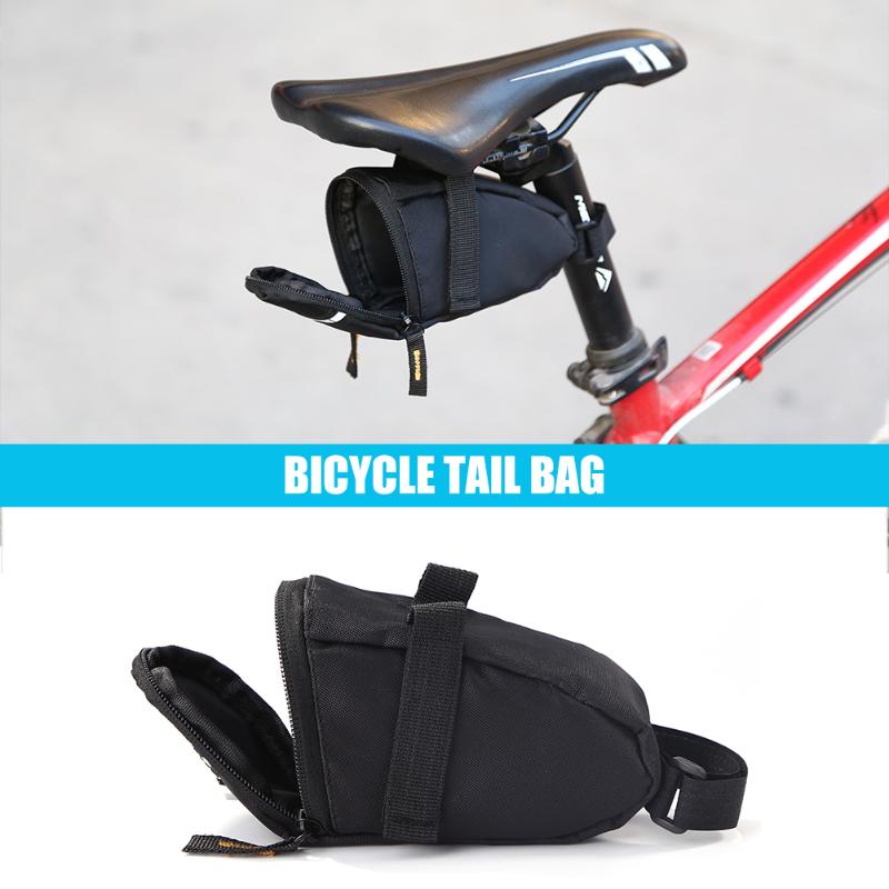 Durable Bicycle Bags Delicate Design 1L Rainproof MTB Road Bike Saddle Bag Bicycle Seatpost Rear Tail Storage Pouch-ebowsos