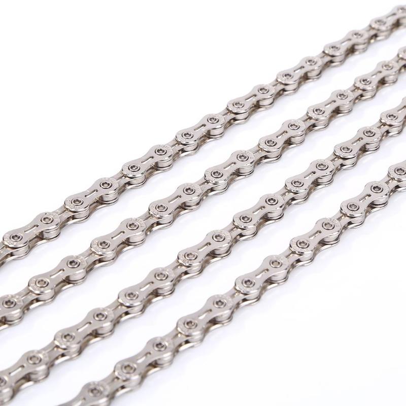 Durable Bicycle Chains Delicate Design Bicycle Chain 10 Speed Half Hollow 116 Links MTB Bike Chain Cycling Accessories-ebowsos